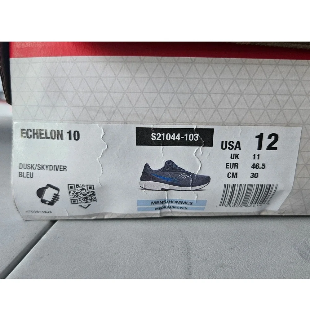 Saucony Echelon 10 Mens Running Shoes Dusk Skydiver Blue S21044-103 Size 12